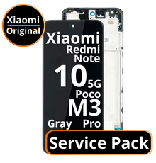 LCD Xiaomi Redmi Note 10 5G / Poco M3 Pro - 5600020K1900 / 5600060K1900 Gray  Service Pack