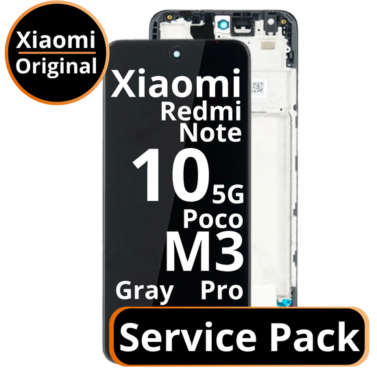 LCD Xiaomi Redmi Note 10 5G / Poco M3 Pro - 5600020K1900 / 5600060K1900 Gray  Service Pack