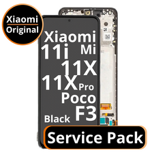 LCD Xiaomi Mi 11i / 11X / 11X Pro / Poco F3 - 56000301100 / 560003K11A00 Black Service Pack