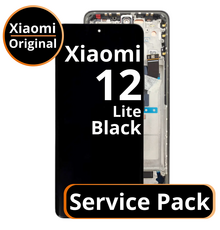 LCD Xiaomi 12 Lite - 5600300L900 Black Service Pack