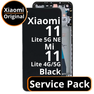 LCD Xiaomi 11 Lite 5G NE / Mi 11 Lite 4G / 5G 56000200K900 / 5600030K9A00 Black Service Pack