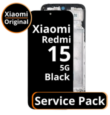 LCD Xiaomi Redmi 15 5G - 56002100O1900 - 56002600O1900 - Black - Service Pack