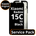 LCD Xiaomi Redmi 15C 5G with Frame - 56000200P1500 - Black - Service Pack