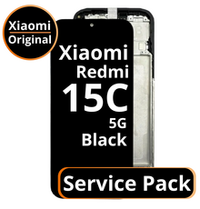 LCD Xiaomi Redmi 15C 5G with Frame - 56000200P1500 - Black - Service Pack