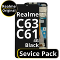 LCD Realme C61 / C63 4G - 621029000208 Black  Service Pack