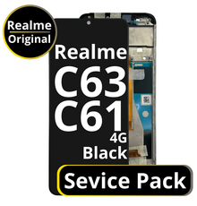 LCD Realme C61 / C63 4G - 621029000208 Black  Service Pack