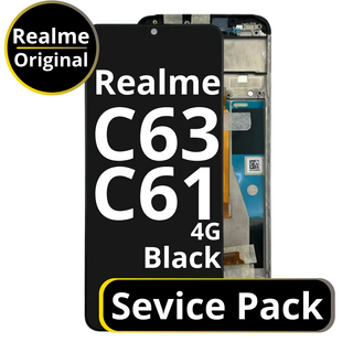 LCD Realme C61 / C63 4G - 621029000208 Black  Service Pack