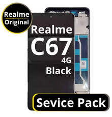 LCD Realme C67 4G - 621029000120 Black  Service Pack