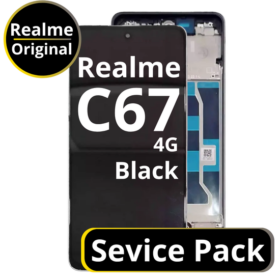 LCD Realme C67 4G - 621029000120 Black  Service Pack