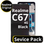 LCD Realme C67 4G - 621029000120 Black  Service Pack