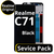 LCD Realme C71 - 621029000120 Black  Service Pack