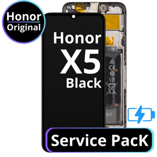 LCD Honor X5 With Battery - 0235AENL Black  Service Pack
