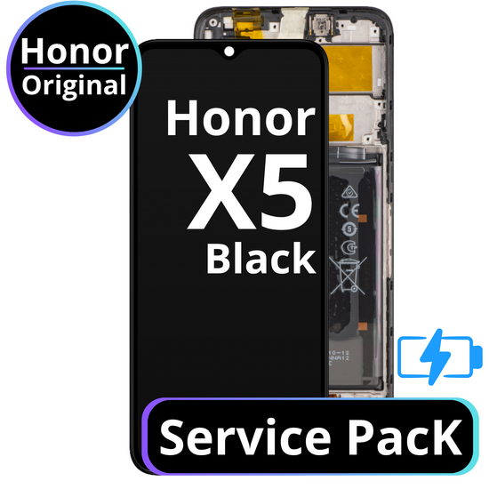 LCD Honor X5 With Battery - 0235AENL Black  Service Pack