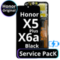 LCD Honor X5 Plus / X6a With Battery - 0235AGLR Black  Service Pack