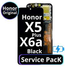 LCD Honor X5 Plus / X6a With Battery - 0235AGLR Black  Service Pack