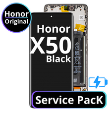 LCD Honor X50 With Battery - 0235AGJG Black  Service Pack