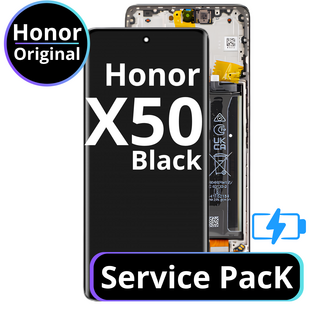 LCD Honor X50 With Battery - 0235AGJG Black  Service Pack