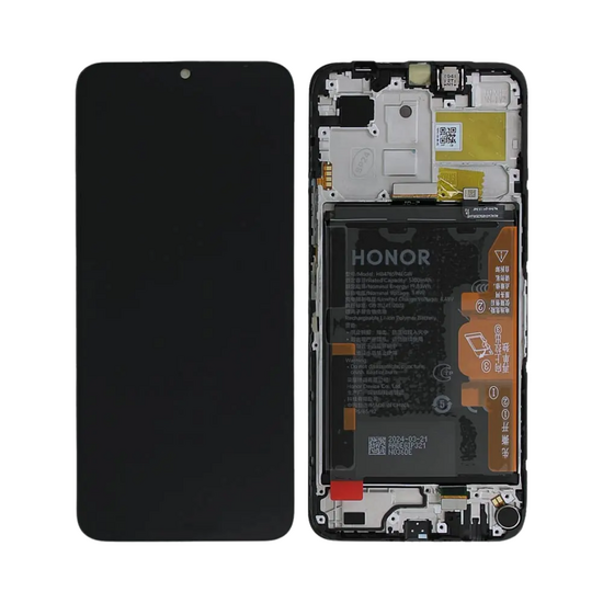 LCD Honor X6b With Battery - 0235AKES / 0235AMFG Black  Service Pack