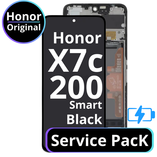 LCD Honor X7c / 200 Smart With Battery - 0235ALQQ Black  Service Pack