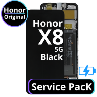 LCD Honor X8 5G With Battery - 0235ADAK Black  Service Pack
