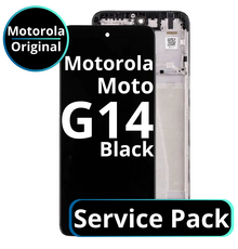 LCD Motorola Moto G14 - 5D68C23075 Black  Service Pack