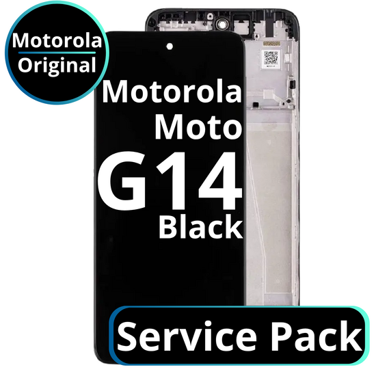 LCD Motorola Moto G14 - 5D68C23075 Black  Service Pack