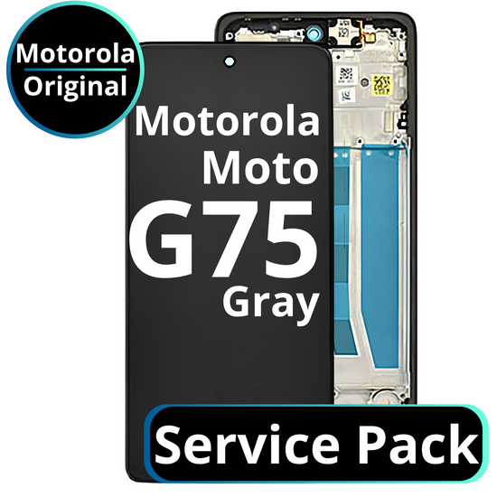 LCD Motorola Moto G75 - 5D68C28968 / 5D68C29066 / 5D68C29069 Charcoal Gray Service Pack