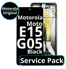 LCD Motorola Moto E15 / G05 - 5D68C29300 Black  Service Pack