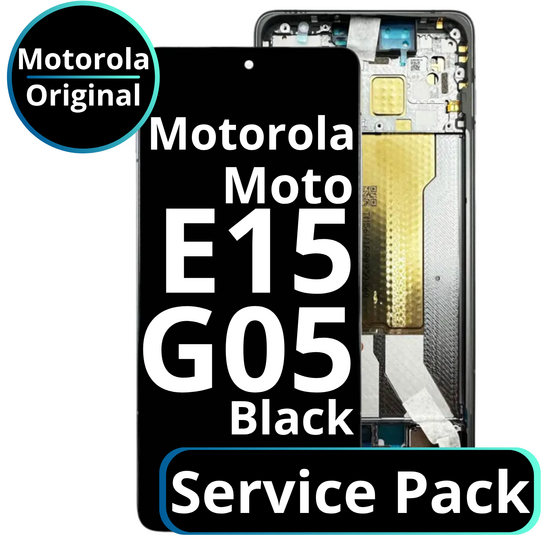 LCD Motorola Moto E15 / G05 - 5D68C29300 Black  Service Pack