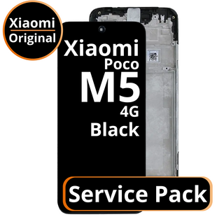 LCD Xiaomi Poco M5 4G - 560001L19C00 / 560005L19P00 / 5600080L1900  Black  Service Pack