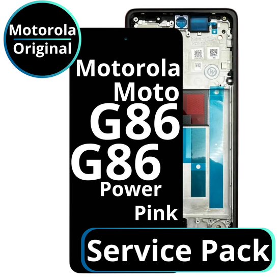 LCD Motorola Moto G86 / G86 Power - 5D68C30477 Chrysanthemum Red/Pink  Service Pack