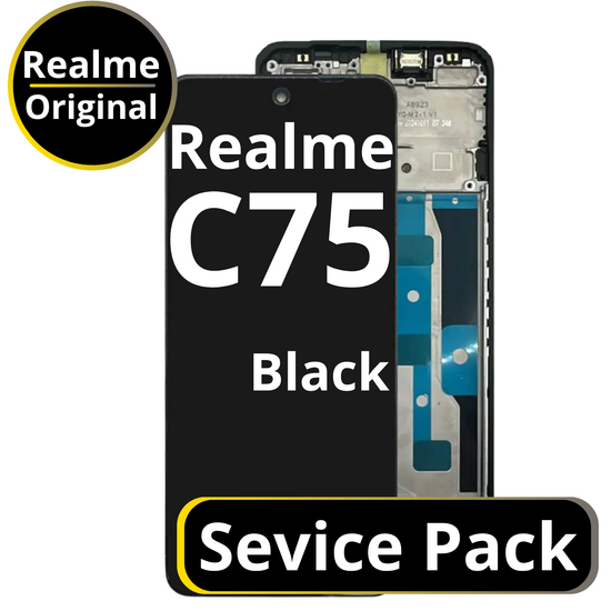 LCD Realme C75 - 621029000365 Black  Service Pack