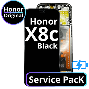 LCD Honor X8c With Battery - 0235AMXP Midnight Black  Service Pack