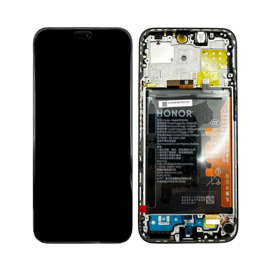 LCD Honor X8c With Battery - 0235AMXP Midnight Black  Service Pack