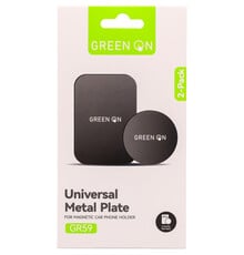20 Pack GREEN ON Universal Metal Plate 5.8x4cm / 4cm GR59