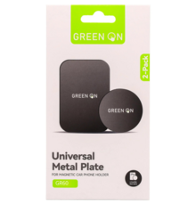20 Pack GREEN ON Universal Metal Plate 6.5x4.5cm / 4.5cm GR60