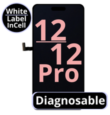 LCD Diagnosable Excellent InCell For IPhone 12 / 12 Pro White Box