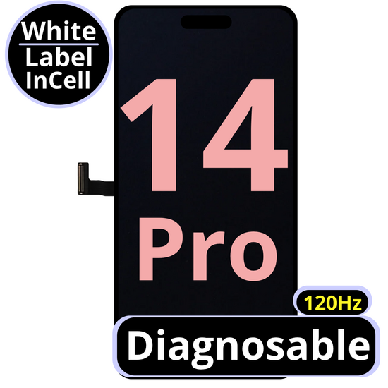 LCD Diagnosable Excellent InCell For IPhone 14 Pro 120Hz White Box