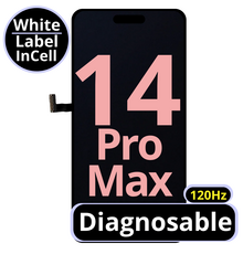 LCD Diagnosable Excellent InCell For IPhone 14 Pro Max 120 HZ White Box
