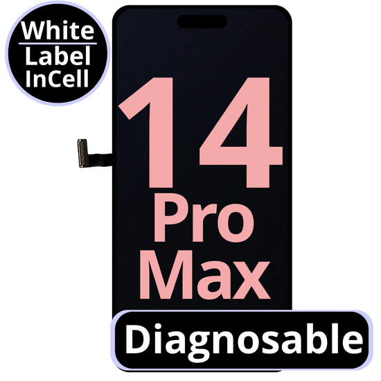 LCD Diagnosable Excellent InCell For IPhone 14 Pro Max 120 HZ White Box