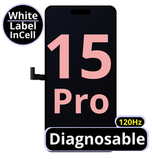 LCD Diagnosable Excellent InCell For IPhone 15 Pro 120Hz White Box