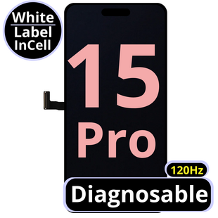 LCD Diagnosable Excellent InCell For IPhone 15 Pro 120Hz White Box