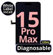 LCD Diagnosable Excellent InCell For IPhone 15 Pro Max 120Hz White Box