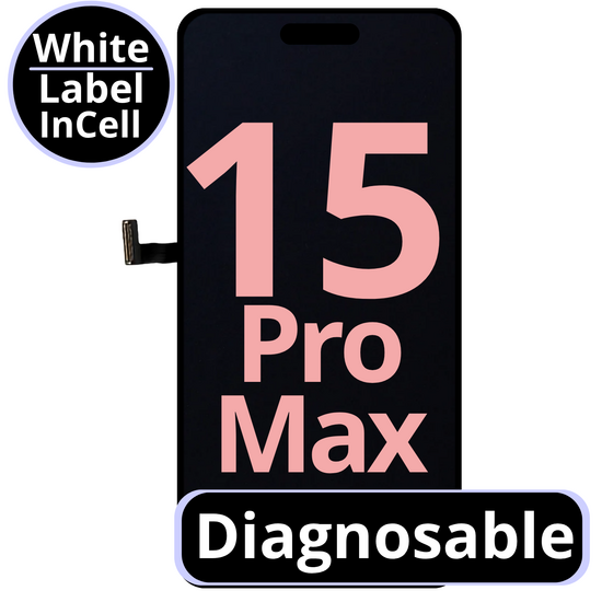 LCD Diagnosable Excellent InCell For IPhone 15 Pro Max 120Hz White Box
