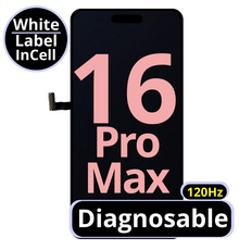 LCD Diagnosable Excellent InCell For IPhone 16 Pro Max 120Hz White Box