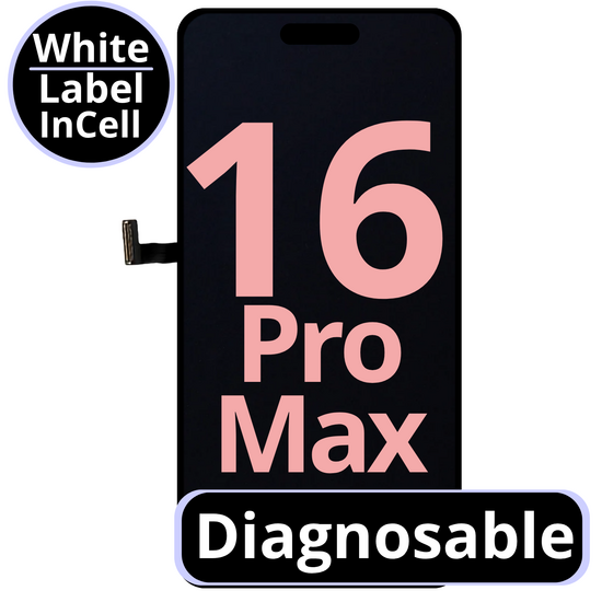 LCD Diagnosable Excellent InCell For IPhone 16 Pro Max 120Hz White Box