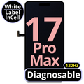 LCD Diagnosable Excellent InCell For IPhone 17 Pro Max 120Hz White Box