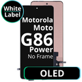 LCD OLED No Frame For Motorola Moto G86 Power White Box