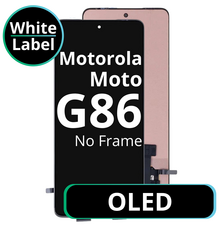 LCD OLED No Frame For Motorola Moto G86 White Box