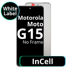 LCD InCell No Frame For Motorola Moto G15 - White Box